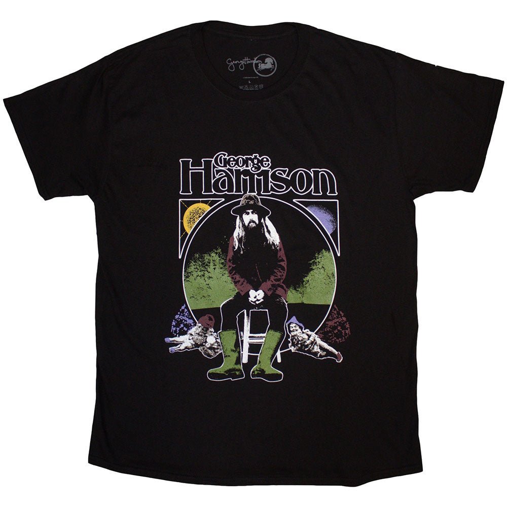 GEORGE HARRISON ジョージハリスン - Sun & Moon / Black / Tシャツ / メンズ - PGS